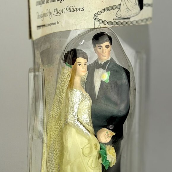 Vintage Wilton "Our Day" Wedding Couple Cake Topper, Candlelight Gown 1998 - Picture 1 of 10
